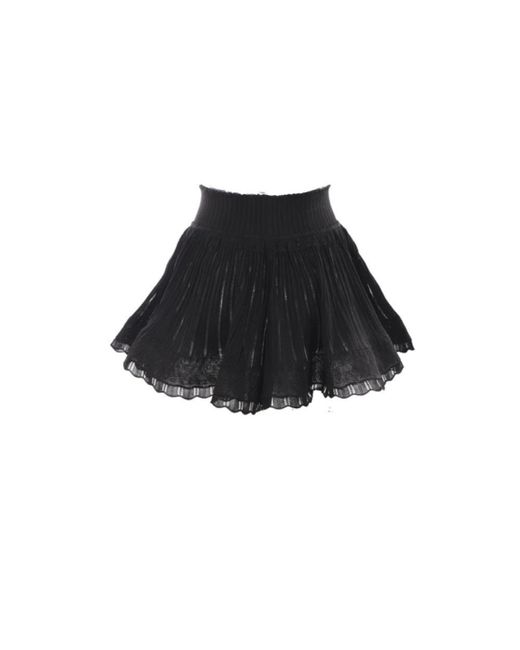 Alaïa Black Short Skirts