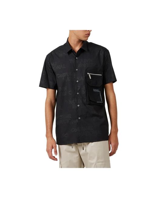 CoSTUME NATIONAL Black Short Sleeve Shirts for men