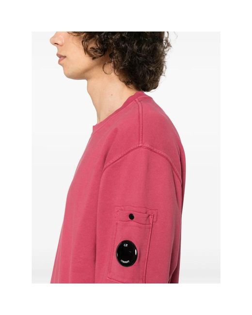 C P Company Stilvolle pullover kollektion in Pink für Herren