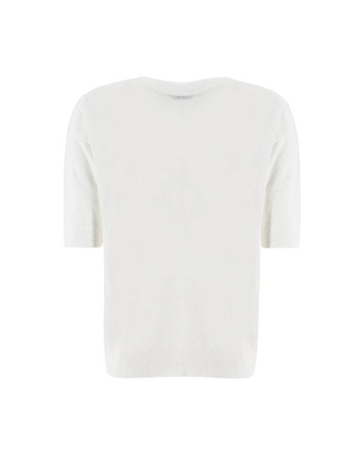 Tops > t-shirts Le Tricot Perugia en coloris White