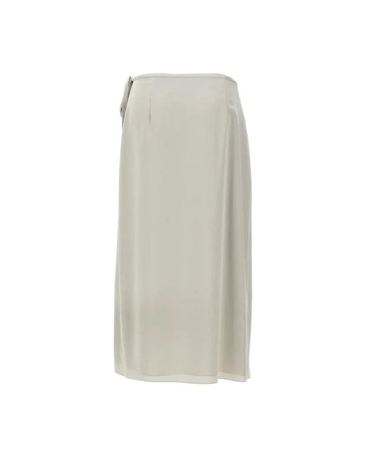 Theory Gray Midi Skirts