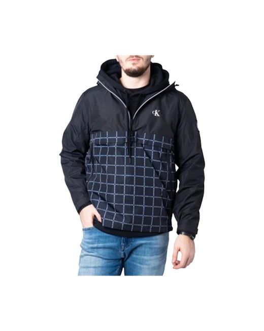Calvin Klein Jassen ,Zwart ,Moderne Windjack in het Black voor heren
