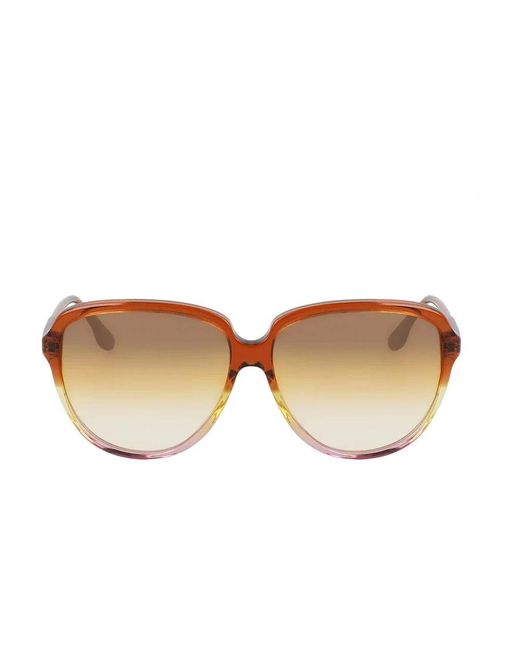 Victoria Beckham Brown Runde acetat sonnenbrille