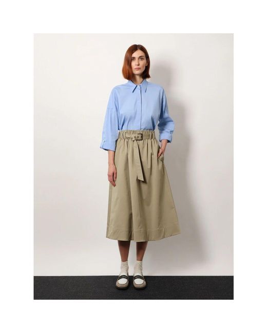 Brunello Cucinelli Blue Stretch-baumwoll-popeline juwel hemd