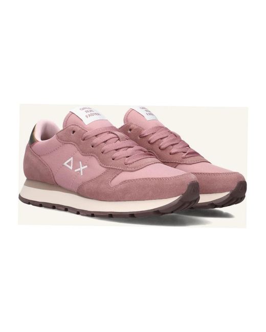 Sun 68 Pink Ally Solid Sneakers