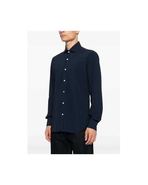 Barba Napoli Blue Casual Shirts for men