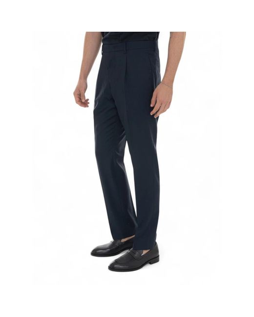hindustrie Blue Slim-Fit Trousers for men