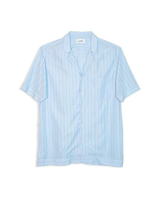 Soulland Orson Shirt in het Blue voor heren
