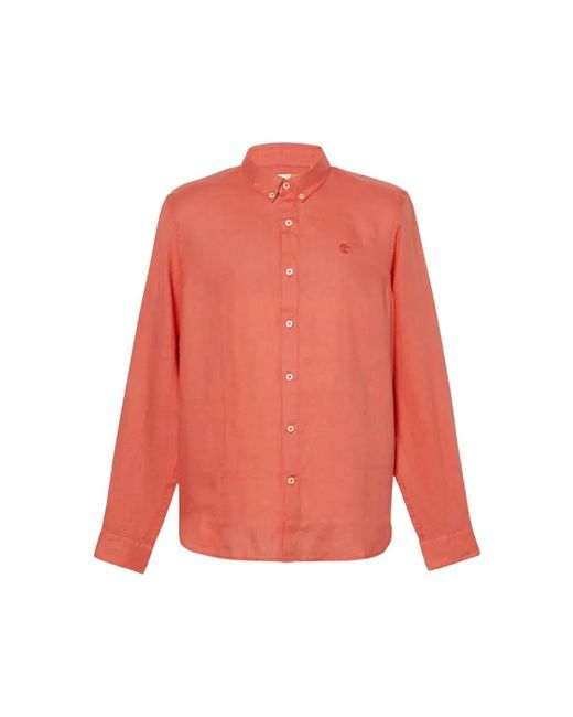 Timberland Orange Casual Shirts for men