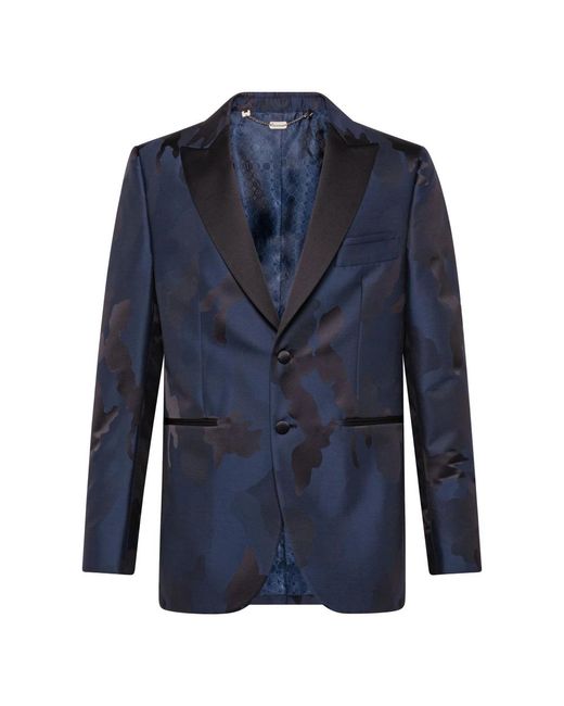 Billionaire Jassen ,Blauw ,Wol Blazer Camouflage in het Blue voor heren