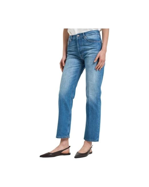 Dondup Blue Cropped Jeans