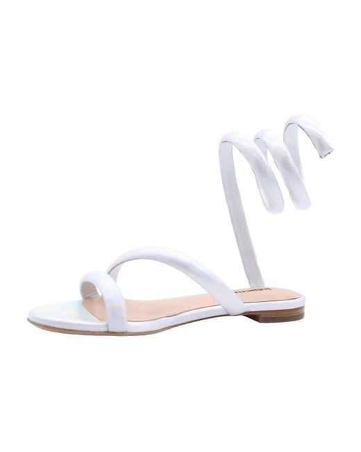 Shoes > sandals > flat sandals Lola Cruz en coloris White