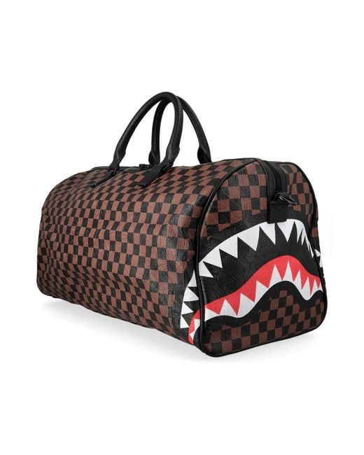 Sprayground Brown Check 2 Emboss Duffle