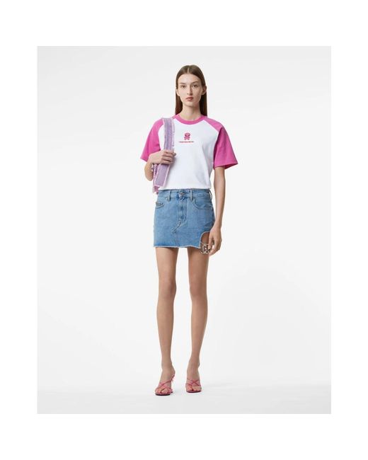 Gcds Wirdo T-Shirt in het Pink