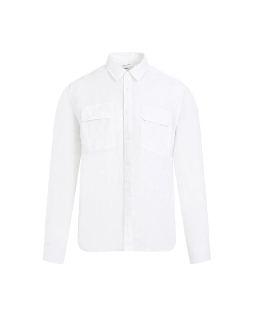 C P Company White Casual Shirts for men
