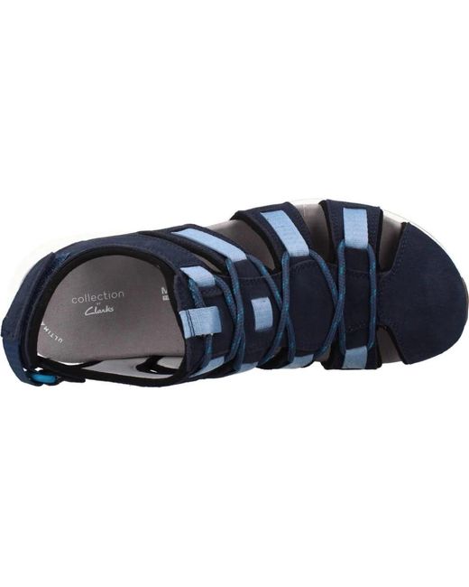 Shoes > sandals > flat sandals Clarks en coloris Blue