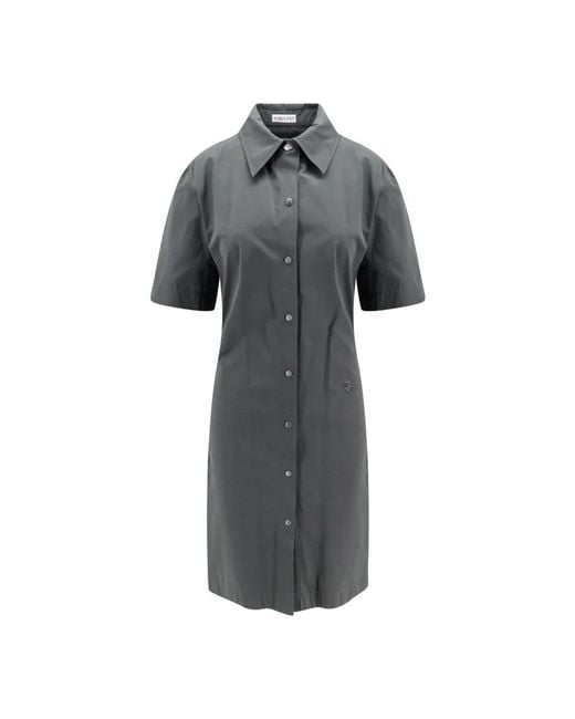 Burberry Gray Shirt Dresses