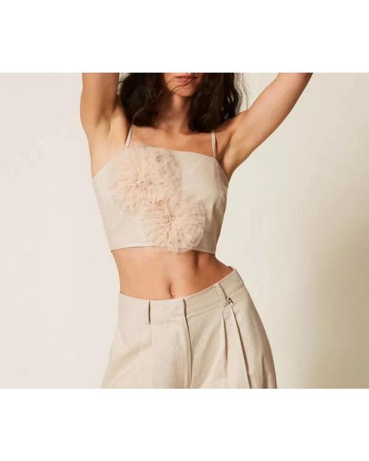 Twinset White Sleeveless Tops