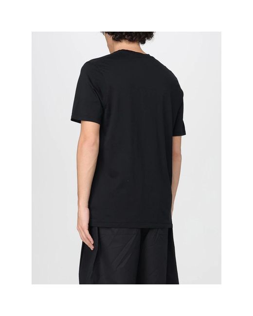 Laneus Black Cotton T-Shirt