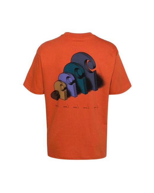 Carhartt Ss diagram c t-shirt in Orange für Herren