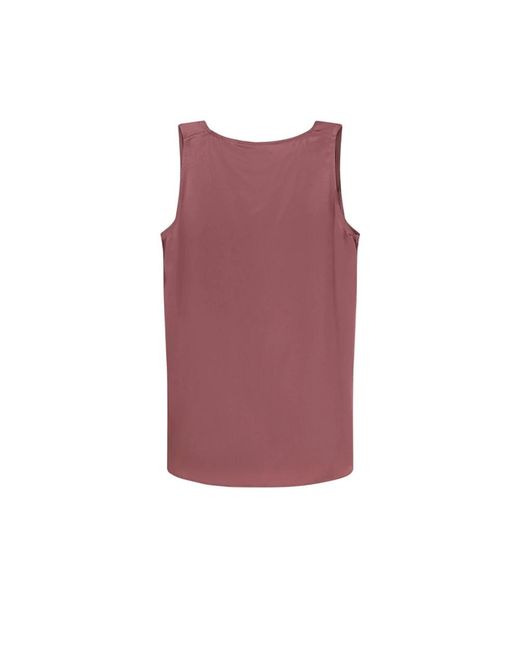 Max Mara Red Sleeveless Tops