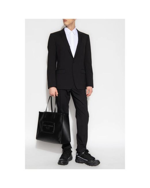 Dolce & Gabbana Black Single Breasted Suits for men