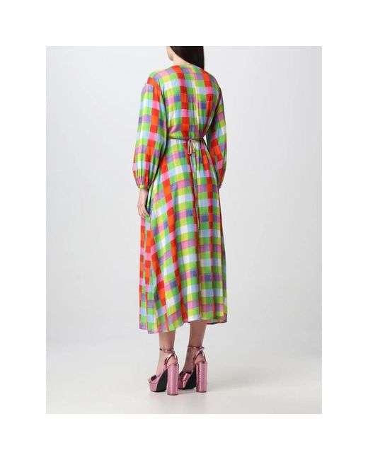 Semicouture Green Midi Dresses