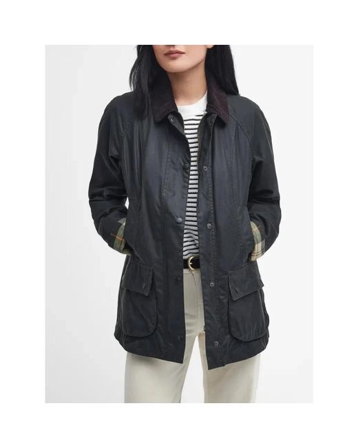 Barbour Beadnell Waxed Jacket in het Blue