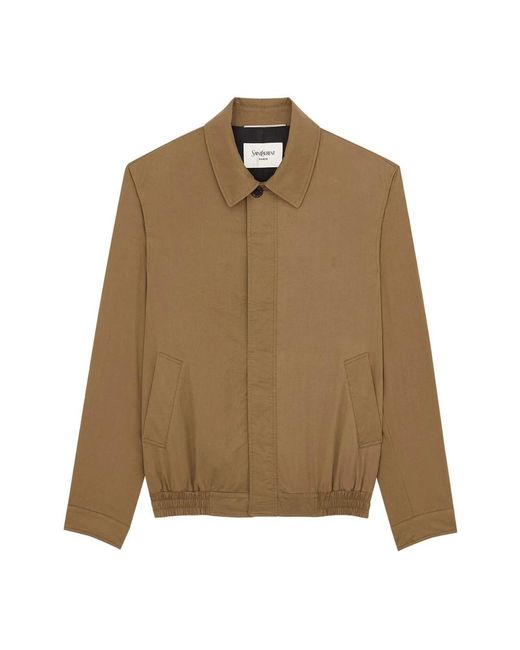 Saint Laurent Brown Bomber Jackets for men