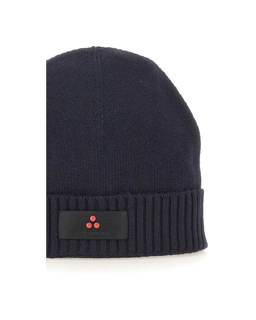 Peuterey Blue Beanies for men