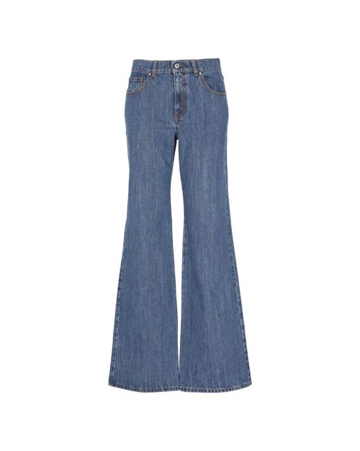 P.A.R.O.S.H. Blue Flared Jeans