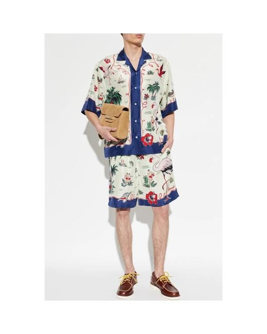 DSquared² Blue Short Sleeve Shirts for men