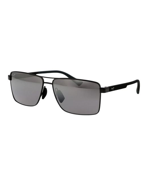 Maui Jim Stylische sonnenbrille für riha-liebhaber in Black für Herren