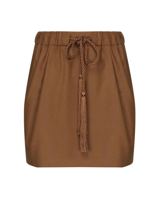 Max Mara Brown Short Skirts