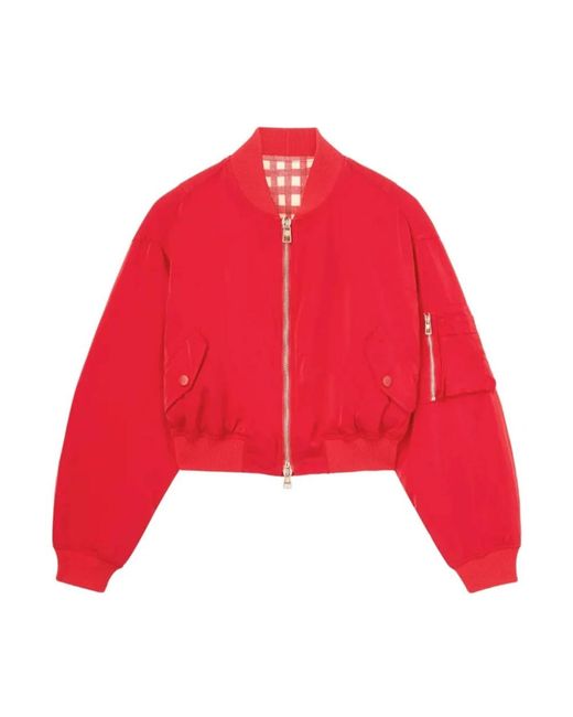 Ermanno Scervino Reversible Bomber Jacket in het Red