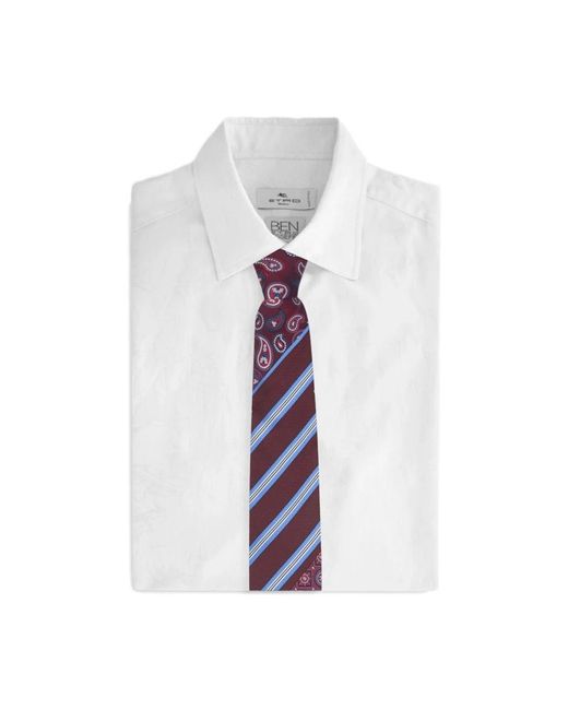 Etro Purple Ties for men