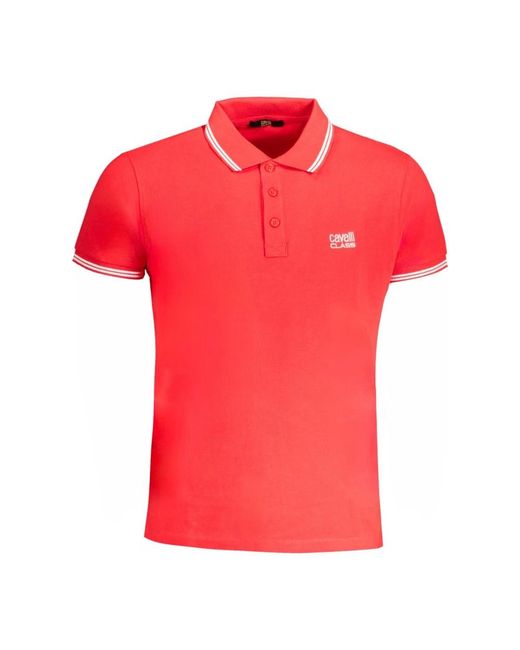Roberto Cavalli Red Polo Shirts for men