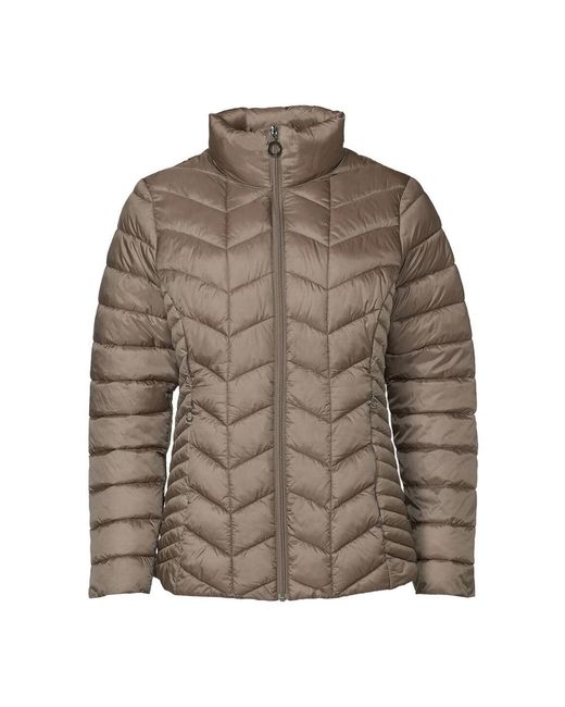 Danwear Jassen ,Bruin ,Polyester Luxe Taupe Donsjas Gunda 33 in het Brown