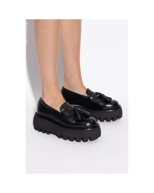 McQueen Black Loafers