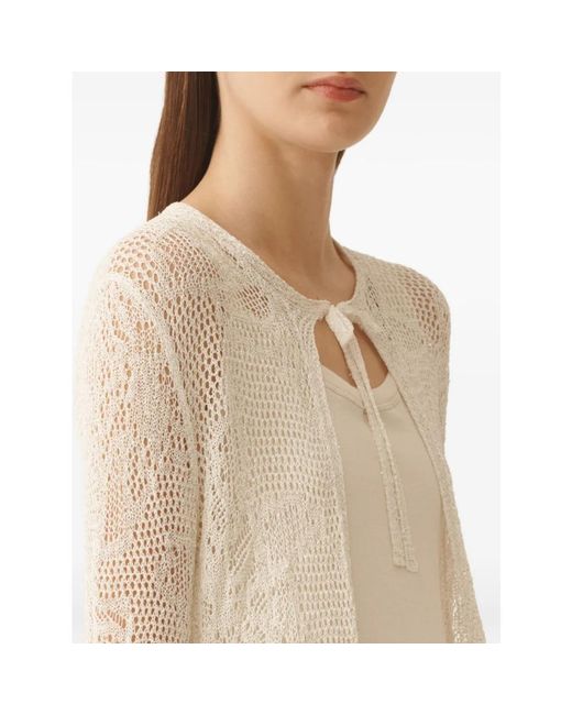 Fabiana Filippi White Long Knitwear