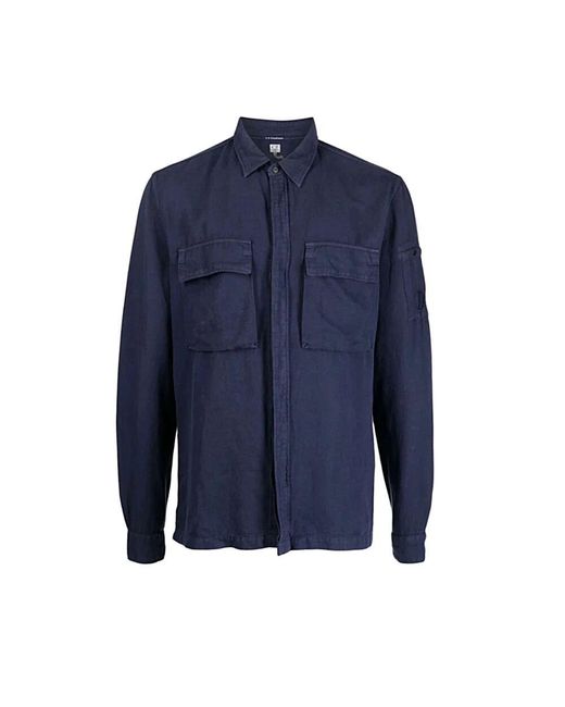 C P Company Stilvolles hemd für männer in Blue für Herren