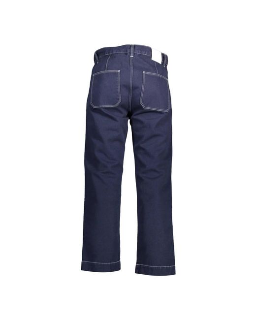 Gant Blue Straight Trousers for men