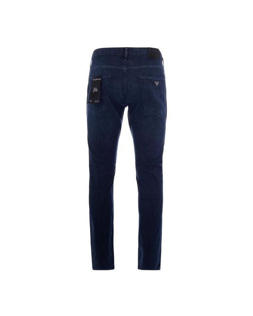 Emporio Armani Blue Slim-Fit Jeans for men