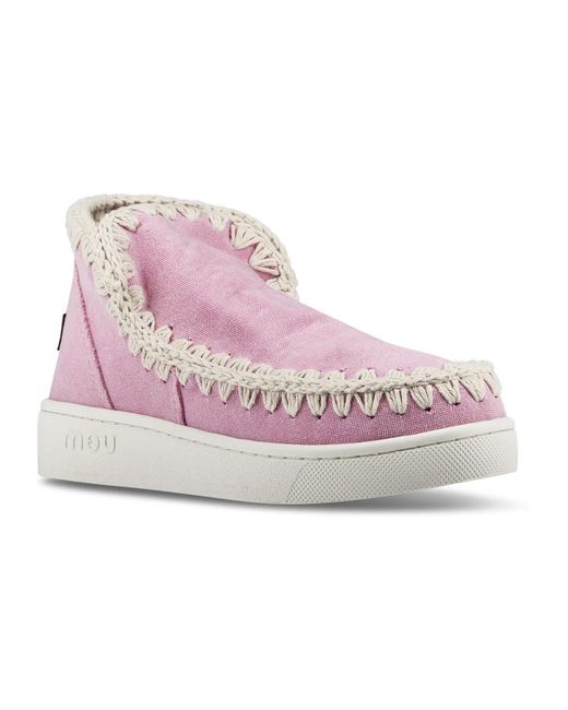 Mou Schoenen ,Roze ,Katoen Zomer Eskimo Canvas Sneakers in het Pink