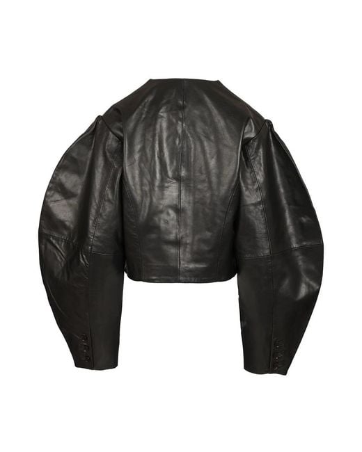 ROTATE BIRGER CHRISTENSEN Black Leather Jackets