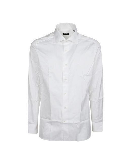Zegna White Formal Shirts for men