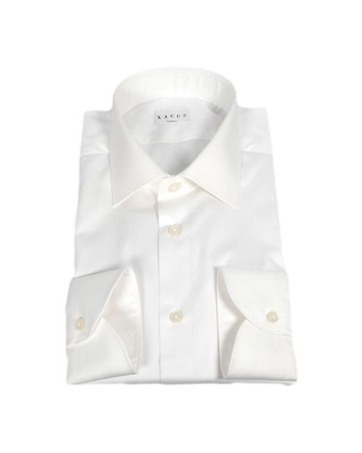Xacus Overhemden ,Wit ,Katoen Klassieke Franse Kraag Overhemd Wit in het White voor heren