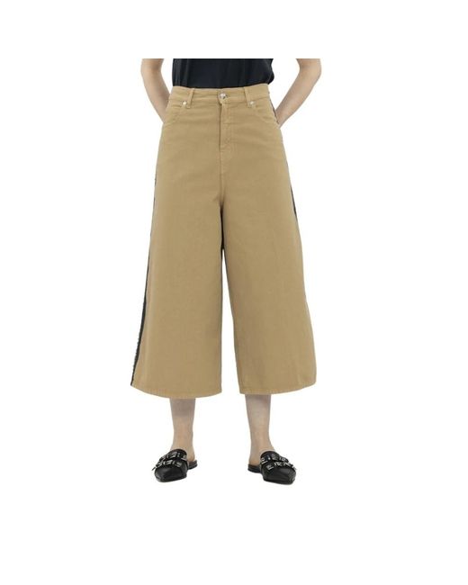 Nine:inthe:morning Natural Wide Trousers