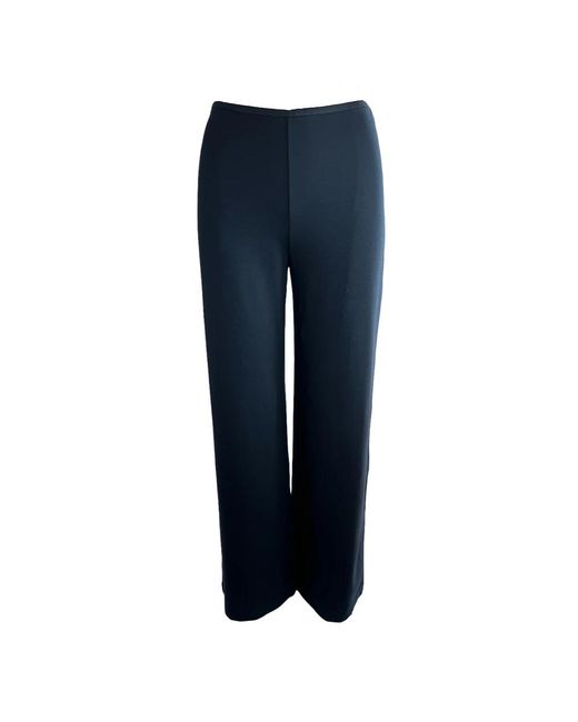 Emporio Armani Blue Wide Trousers