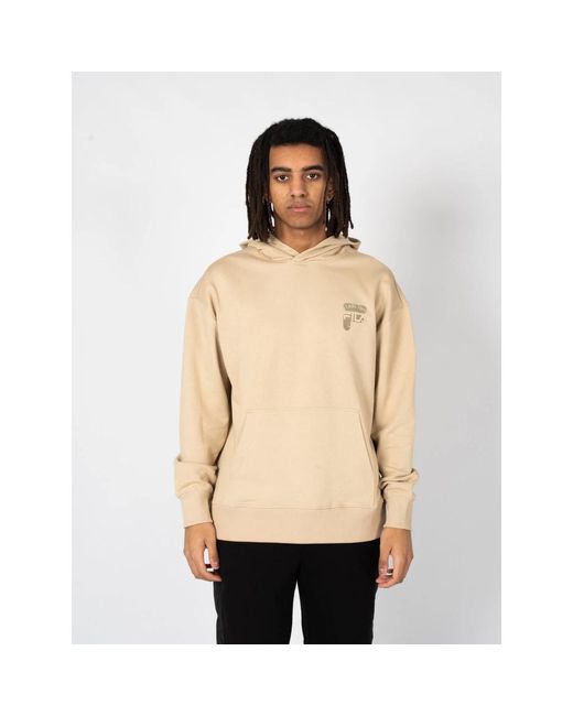 Fila Hoodies & Sweatvesten ,Bruin ,Katoen Blauwe Hoodie 'Baar' in het Natural voor heren